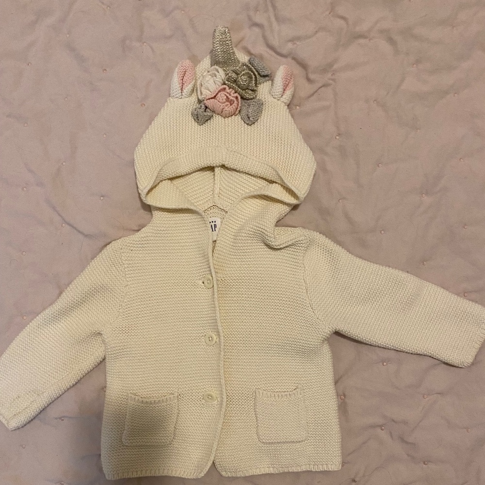 baby Gap Unicorn Cardigan